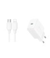 Zestaw Ładowarka Joyroom USB-C PD 20W + Kabel Lightning 1m Biała