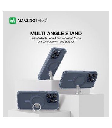 Etui Amazing Thing Titan Pro granatowy | iPhone 15 Pro Max