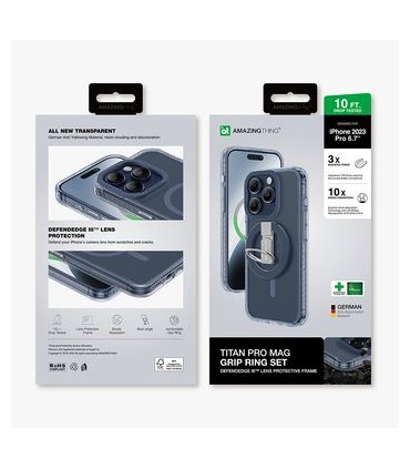 Etui Amazing Thing Titan Pro granatowy | iPhone 15 Pro Max