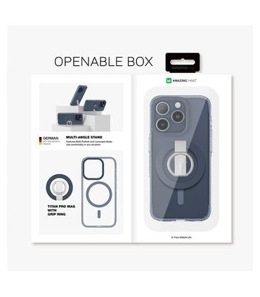 Etui Amazing Thing Titan Pro granatowy | iPhone 15 Pro Max