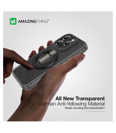 Amazing Thing Titan Pro Mag Ring iPhone 15 Pro Max czarny