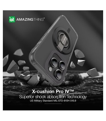 Amazing Thing Titan Pro Mag Ring iPhone 15 Pro Max czarny