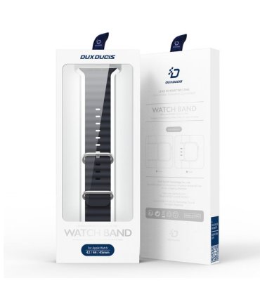 Pasek Dux Ducis OceanWave Szary – Apple Watch 45/44/42mm
