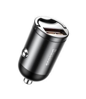 Baseus Tiny Star – mini ładowarka samochodowa 30W USB QC szara
