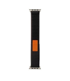 Pasek Trail z rzepem do Apple Watch 42–49 mm – Black-Orange