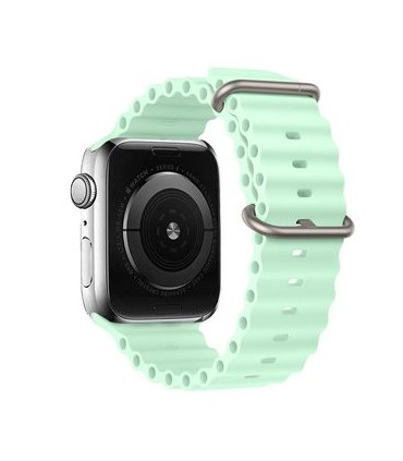 Pasek silikonowy Apple Watch 42–49 mm – miętowy