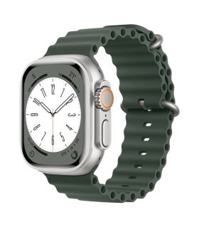 Pasek silikonowy Apple Watch 42–49 mm – zielony