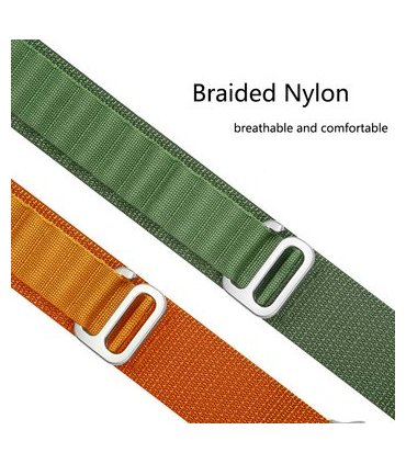 Pasek Nylon Loop Apple Watch 42–49 mm – biały
