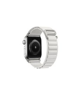 Pasek Nylon Loop Apple Watch 42–49 mm – biały