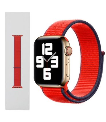 Pasek Sport Loop Apple Watch 38–41 mm – czerwony