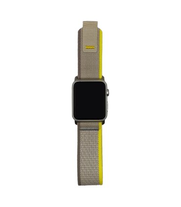 Pasek Trail do Apple Watch 42–49 mm – Silver - Yellow