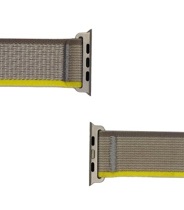 Pasek Trail do Apple Watch 42–49 mm – Silver - Yellow