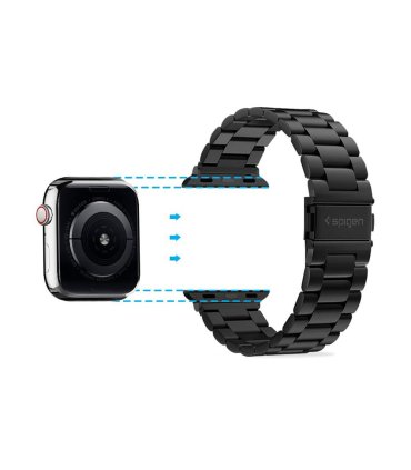 Spigen Pasek Apple Watch 44–49 mm – Elegancki Czarny