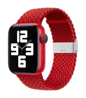 Pasek Pleciony Apple Watch 38–41 mm – Czerwony