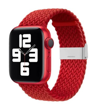 Pasek Pleciony Apple Watch 38–41 mm – Czerwony