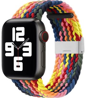 Pasek Pleciony Apple Watch 42–44 mm – Wielokolorowy