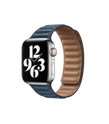 Pasek Apple Watch 38–40 mm – Skóra Baltic Blue