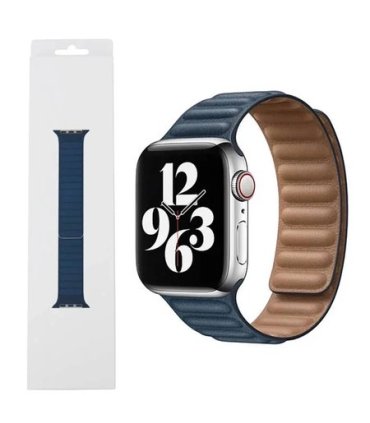 Pasek Apple Watch 38–40 mm – Skóra Baltic Blue