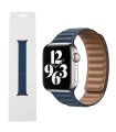 pasek Leather Link Niebieski Baltic | Apple Watch 38/40 mm