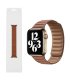 Pasek Apple Watch Leather Link 38–41 mm – Brązowy Saddle Brown