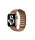 Pasek Apple Watch Leather Link 38–41 mm – Brązowy Saddle Brown