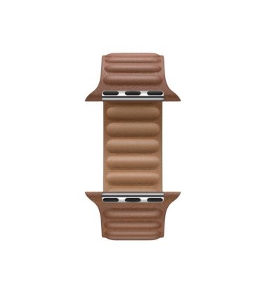 Pasek Apple Watch Leather Link 38–41 mm – Brązowy Saddle Brown