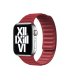 Pasek Apple Watch Leather Link 42–49 mm – Czerwony