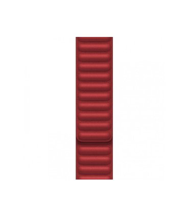 Pasek Apple Watch Leather Link 42–49 mm – Czerwony