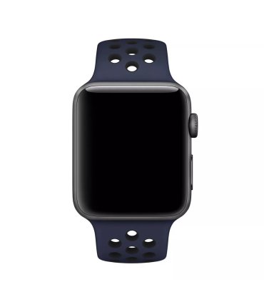 Pasek Nike Sport Band Apple Watch 38–40 mm – Granatowy/Czarny