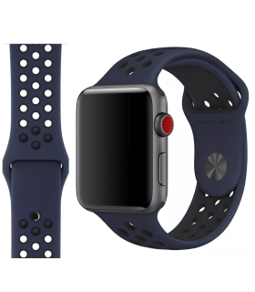 Pasek Nike Sport Band Apple Watch 38–40 mm – Granatowy/Czarny