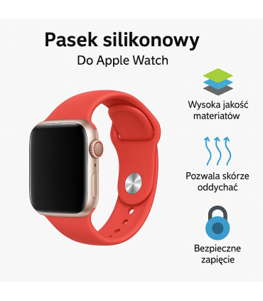Pasek Sport Band Apple Watch – Barble Pink 42/44 mm