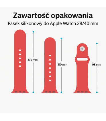 Pasek Sport Band Apple Watch – Barble Pink 42/44 mm
