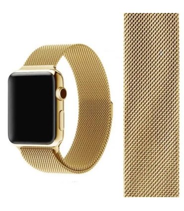 Pasek Milanese Loop light gold – Apple Watch 38/40 mm