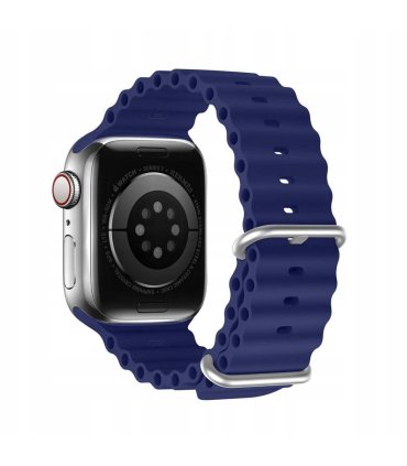Pasek Dux Ducis Apple Watch 49–42 mm – Ocean Wave niebieski