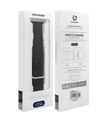 Pasek Dux Ducis Czarny – Apple Watch 49–42 mm