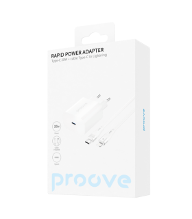 Ładowarka Proove | Rapid 20W (Type-C) + Cable Type-C to Lightning
