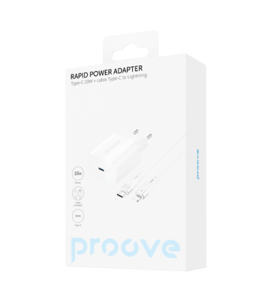 Ładowarka Proove | Rapid 20W (Type-C) + Cable Type-C to Lightning
