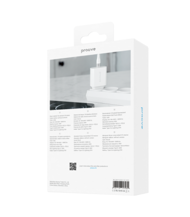 Ładowarka Proove | Rapid 20W (Type-C) + Cable Type-C to Lightning