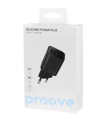 Proove Silicon Power 20W Plus | (Type-C + USB) Czarna