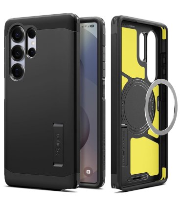 Spigen Tough Armor Mag czarne | Galaxy S25 Ultra