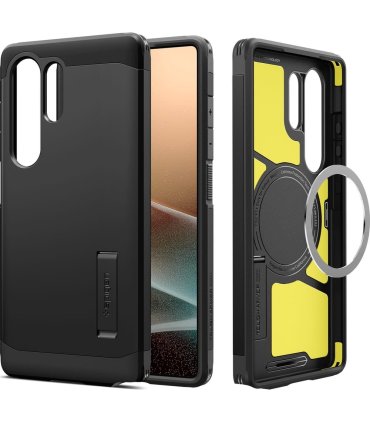 Spigen Tough Armor Mag czarne | Galaxy S25 Ultra