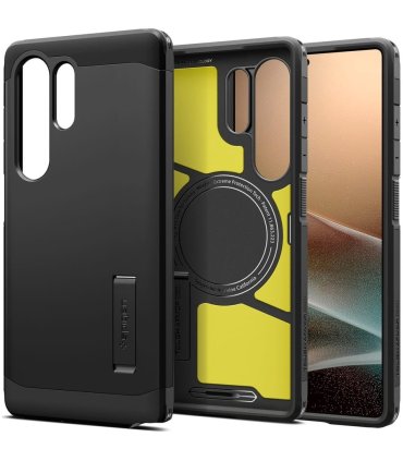 Spigen Tough Armor Mag czarne | Galaxy S25 Ultra