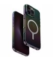 Etui Uniq Iridescia Magclick Charging czarny | iPhone 16 Pro Max
