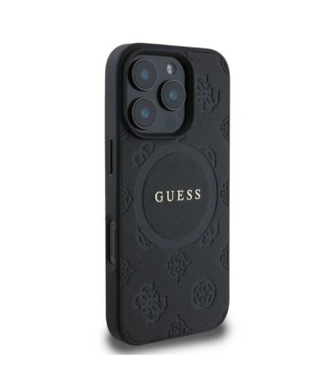 Etui Guess Saffiano Peony MagSafe – iPhone 16 Pro Max