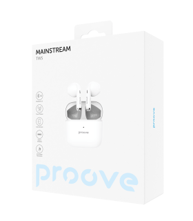 Słuchawki Proove Mainstream białe – 30h Hi-Fi stereo