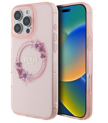 Etui Guess Hardcase Flowers Wreath – iPhone 16 Pro Max