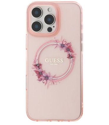 Etui Guess Hardcase Flowers Wreath – iPhone 16 Pro Max