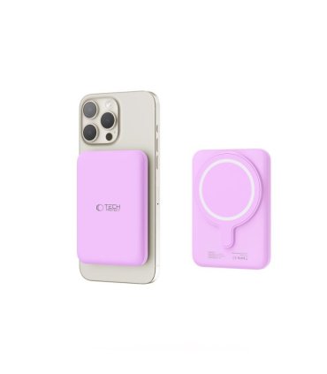 Power Bank Tech-Protect LifeMag Lilac | 5000 mAh
