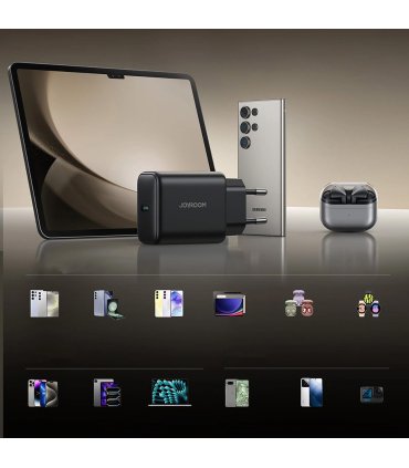 Ładowarka GaN Joyroom JR-TCG13 45W USB-C PD/QC, czarna