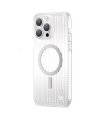 Etui Kingxbar Go Out MagSafe srebrne | iPhone 14 Pro